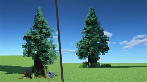 Minecraft custom spruce tree  enjoy these trees